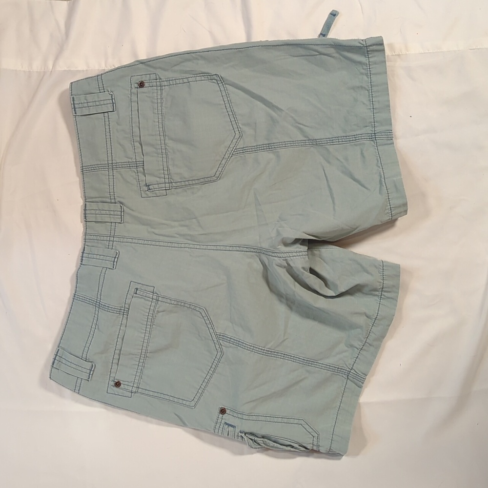 Eddie Bauer Sz 14P shorts green cargo shorts - Picture 6 of 10